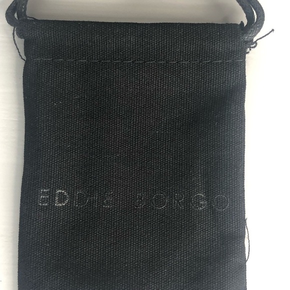 EDDIE BORGO Supra Chain Chunky Link 12K Gold Vermeil Earrings With Dust … - Picture 6 of 8